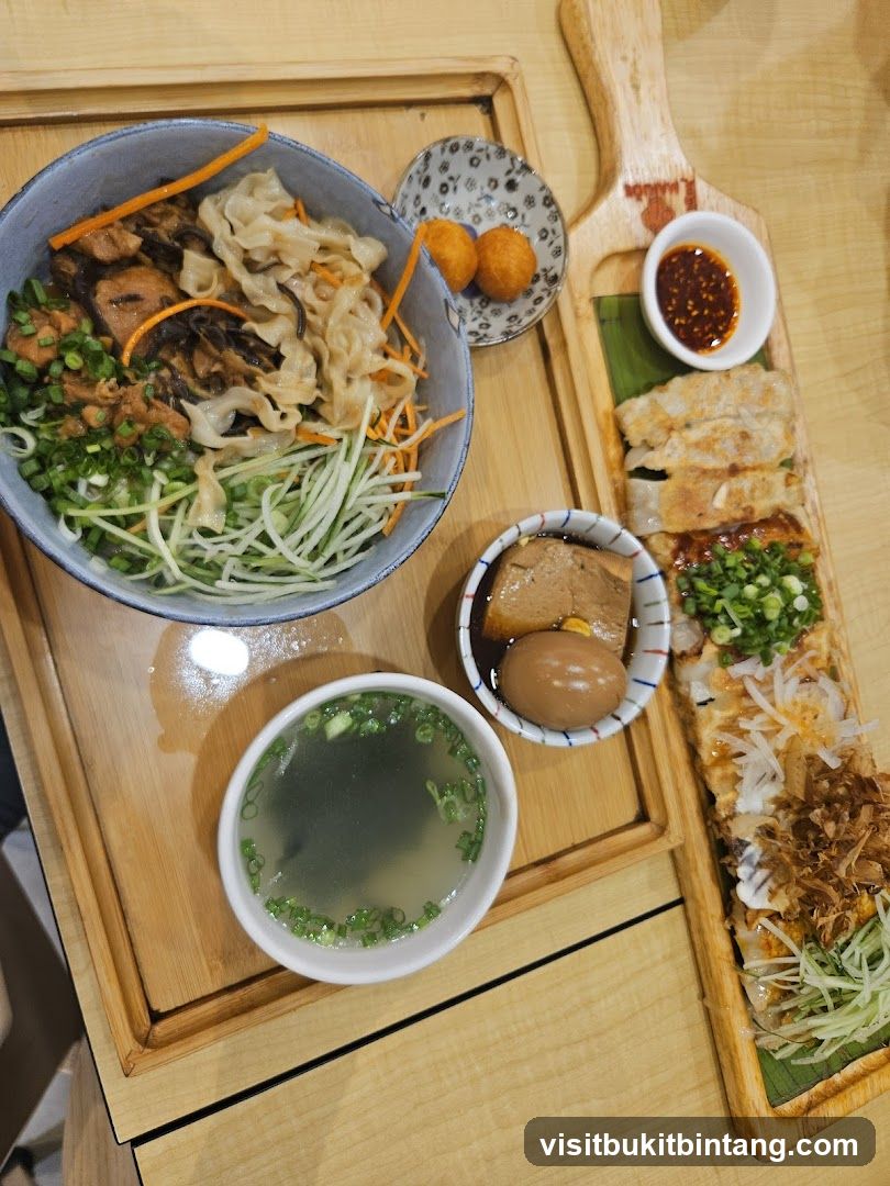 Noodle Dish with Sides