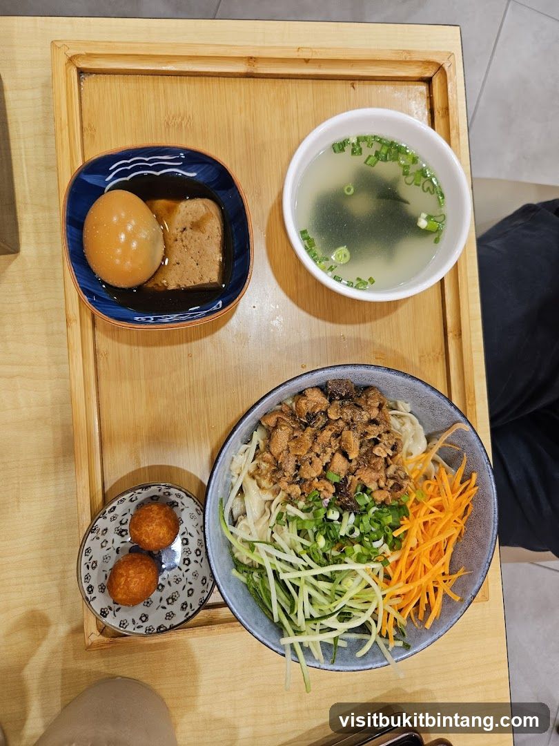 Noodle Dish with Sides