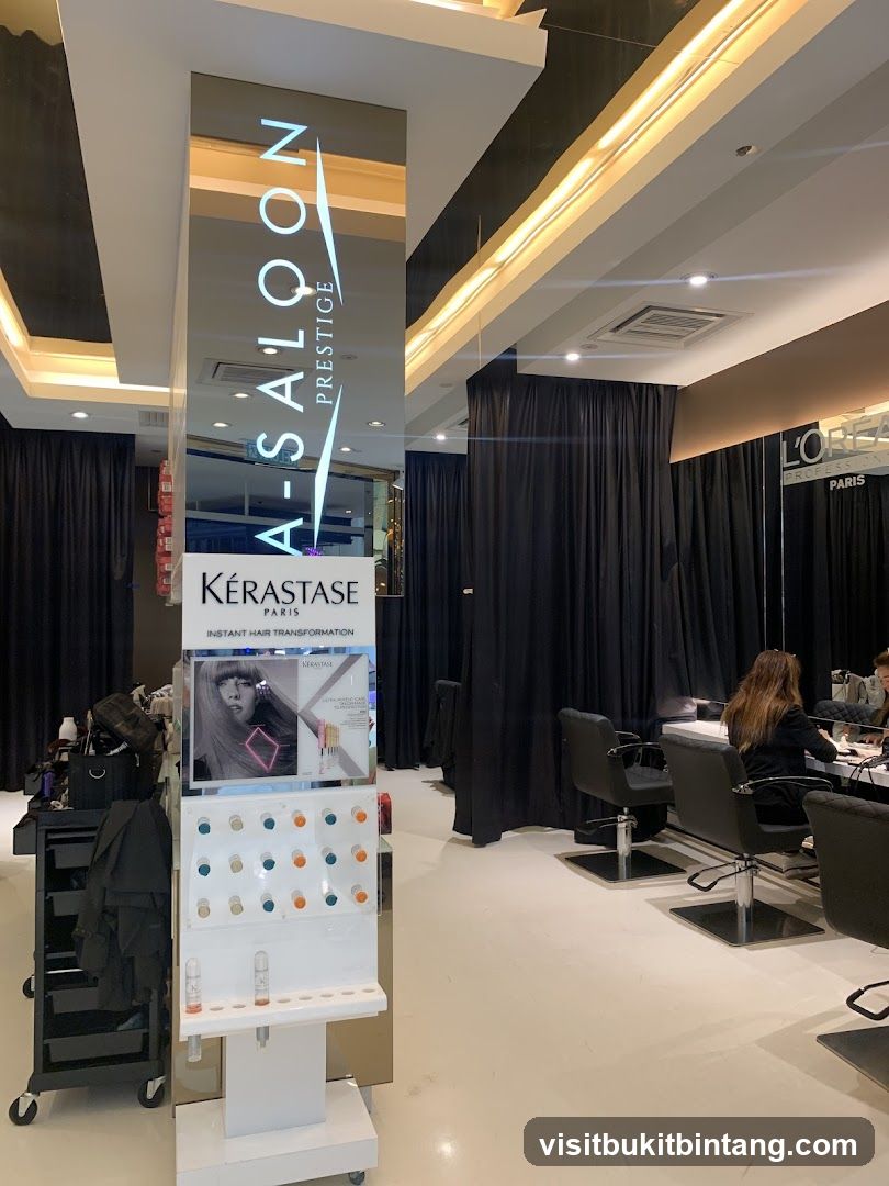 Salon Interior with Product Display