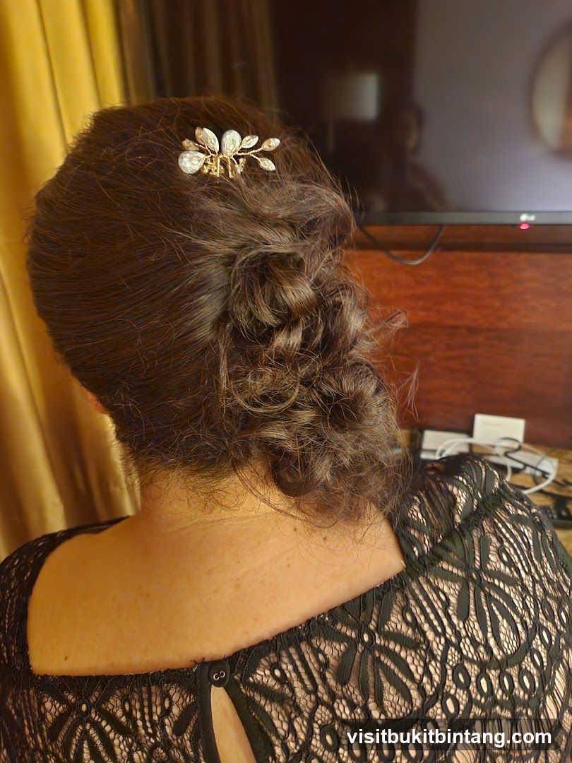 Woman's Updo with Hair Accessory