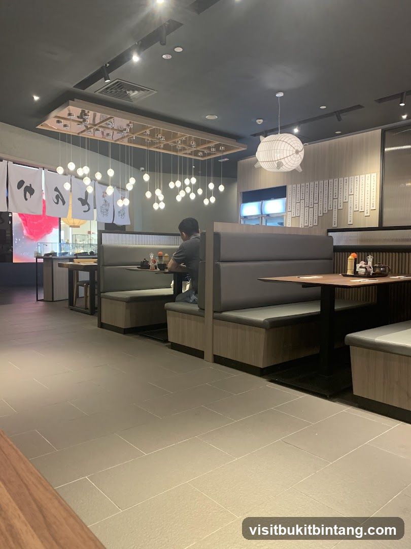 Restaurant Interior with Booth Seating