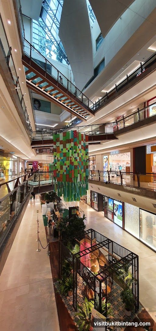 Interior of a multi-level shopping mall