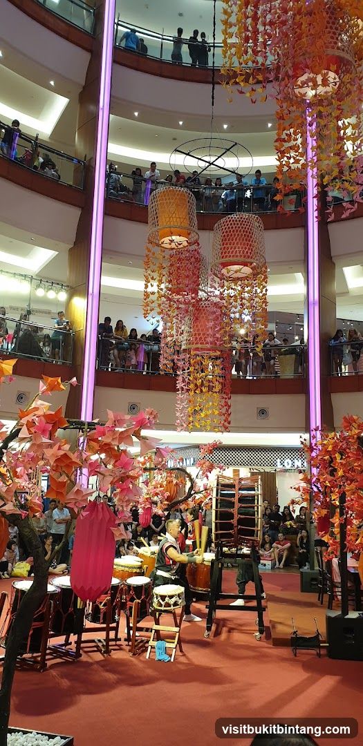 Taiko Drum Performance in a Mall