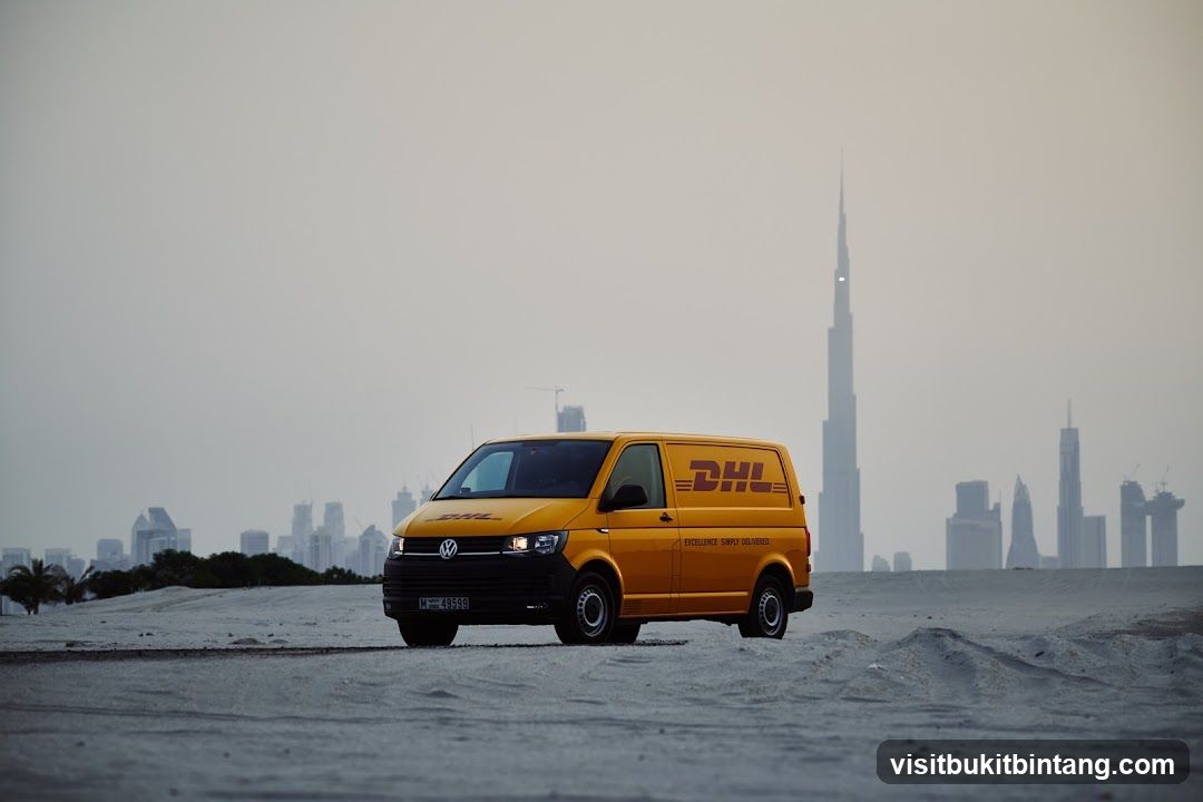 DHL Van in Dubai