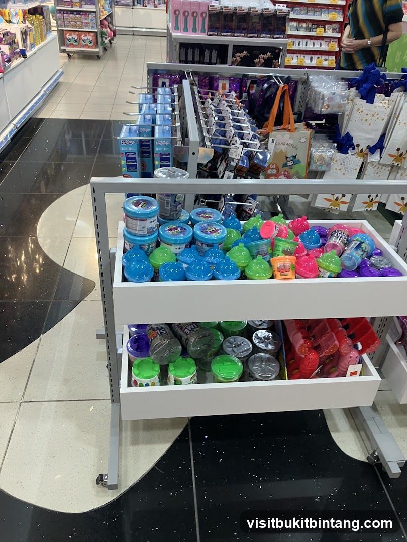 Store aisle with toys and merchandise
