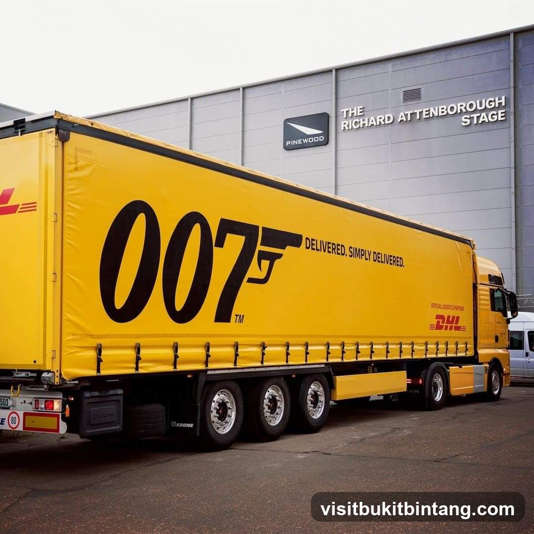 DHL Truck with 007 Branding