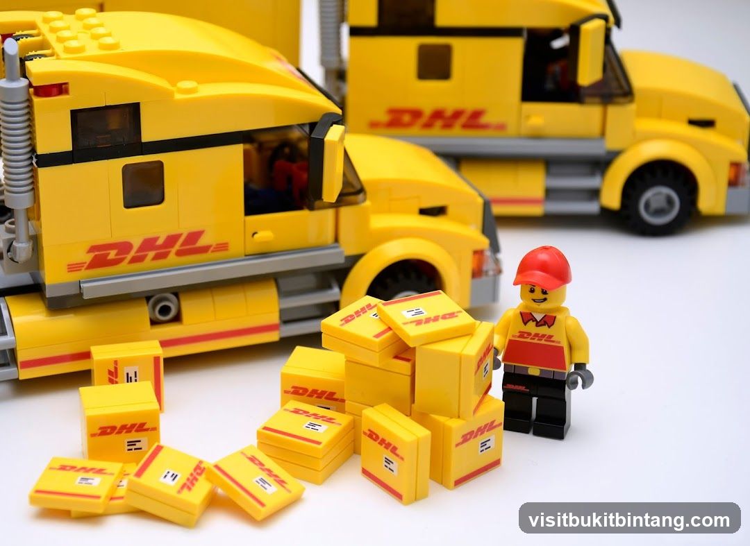 Lego DHL Delivery Scene