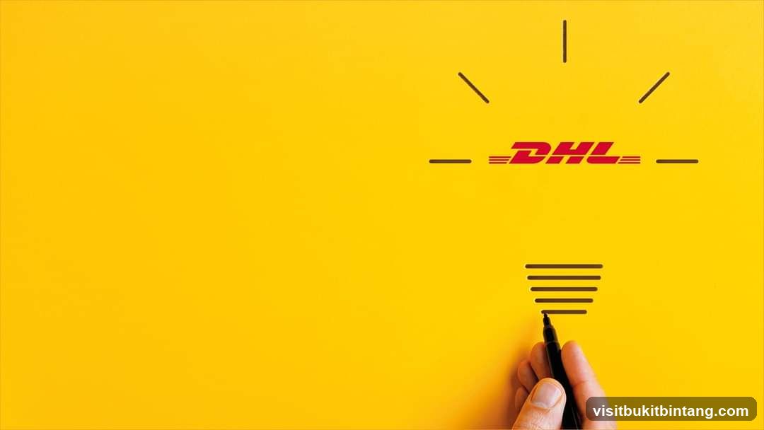 DHL Logo with Drawing