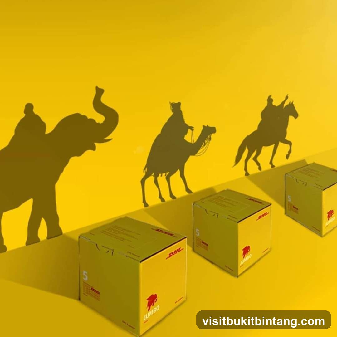 DHL Boxes with Shadow Figures