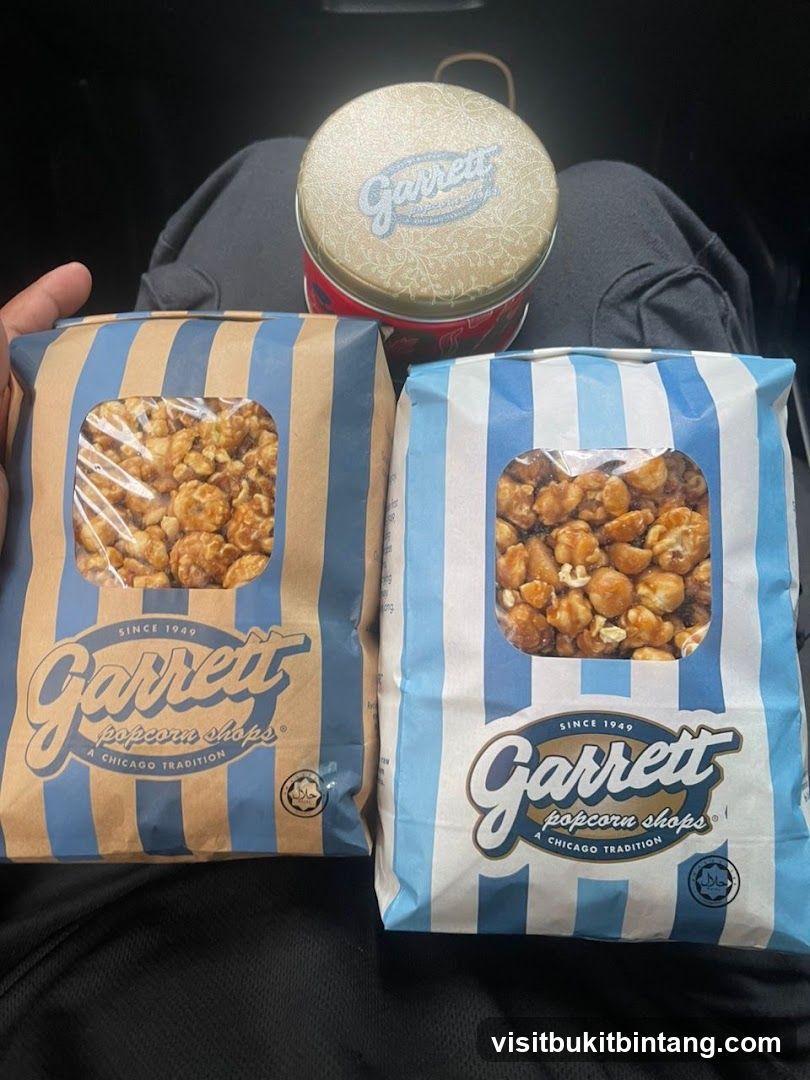Garrett Popcorn Bags and Tin