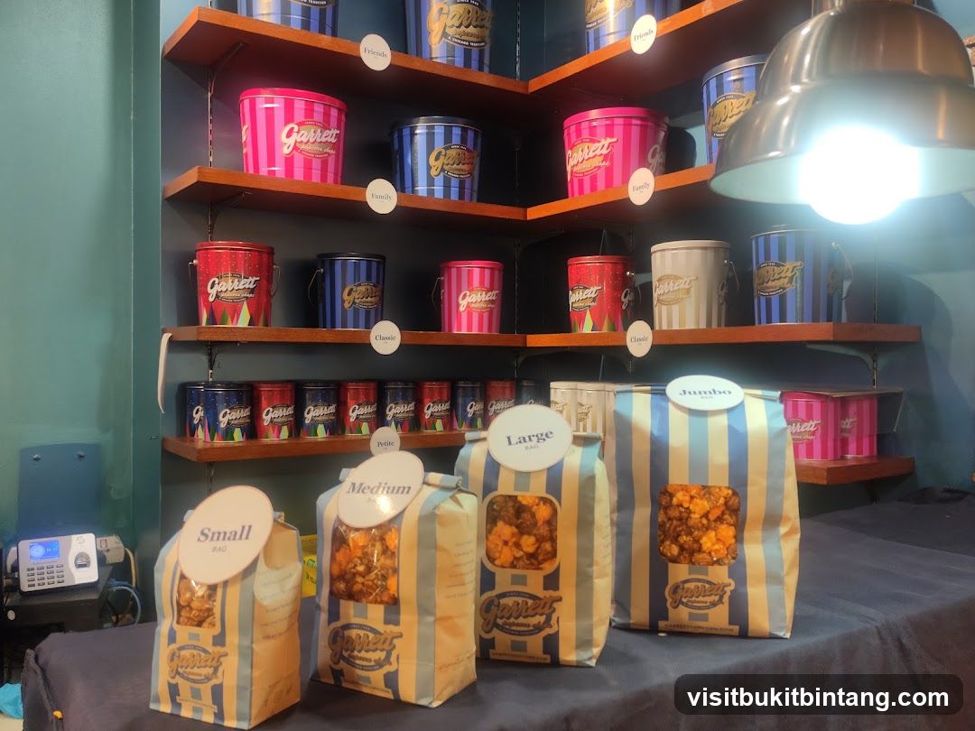 Garrett Popcorn Bags and Tins