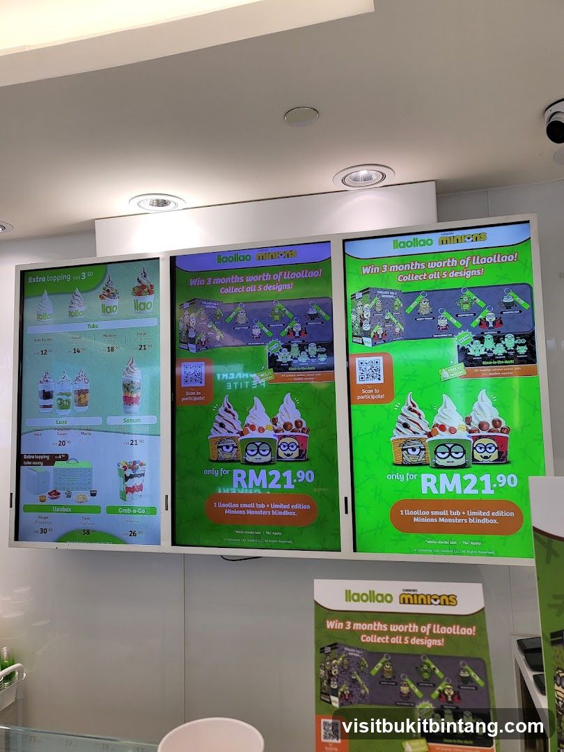Llaollao Menu