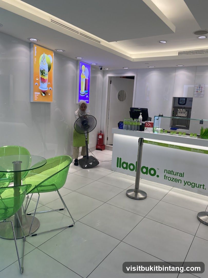 Frozen Yogurt Shop Interior