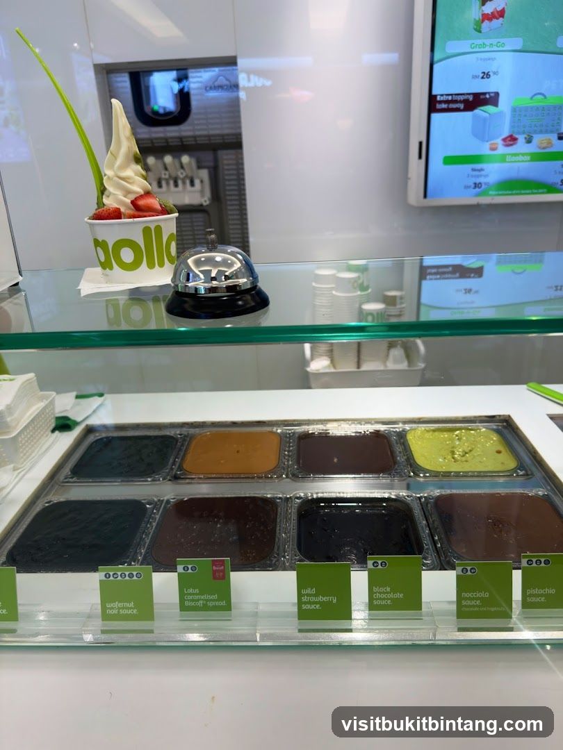 Dessert Toppings Display