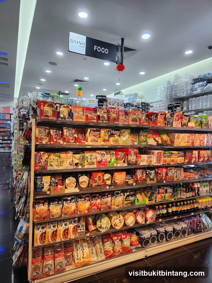 Daiso Food Aisle