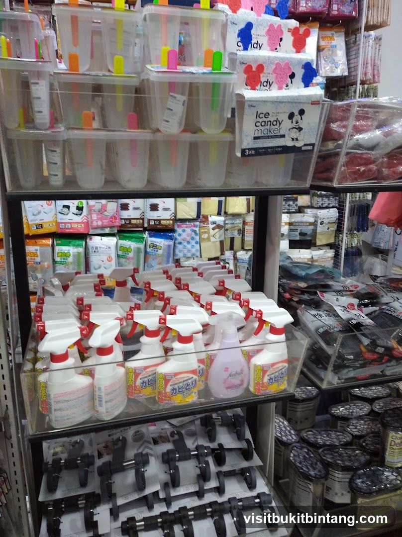 Household cleaning supplies and ice pop makers