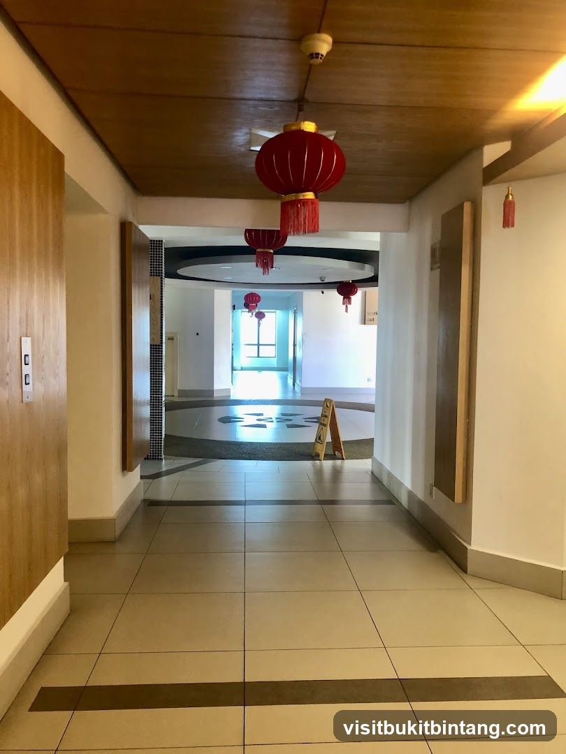 Hallway with Chinese Lanterns