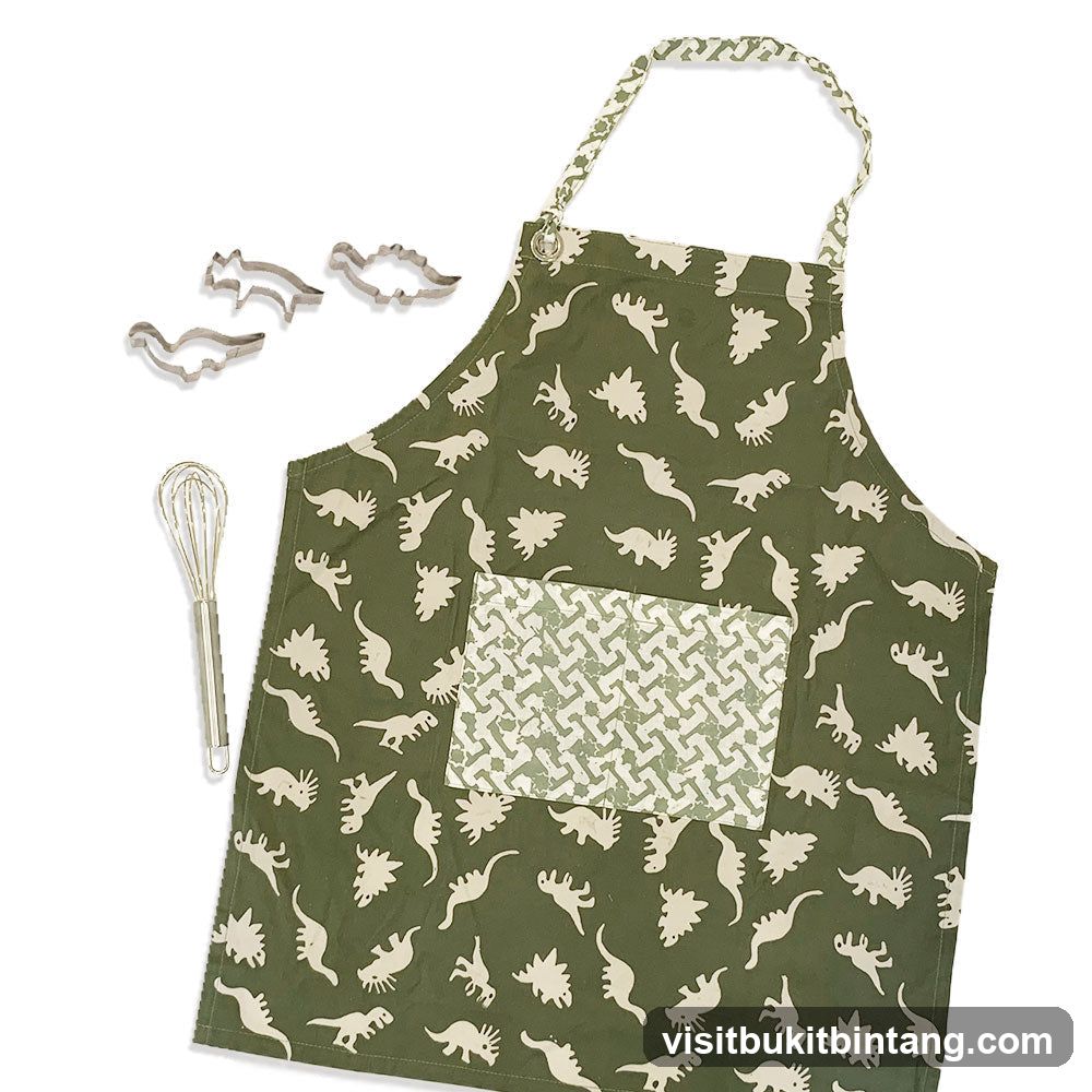 Dinosaur Apron and Baking Tools