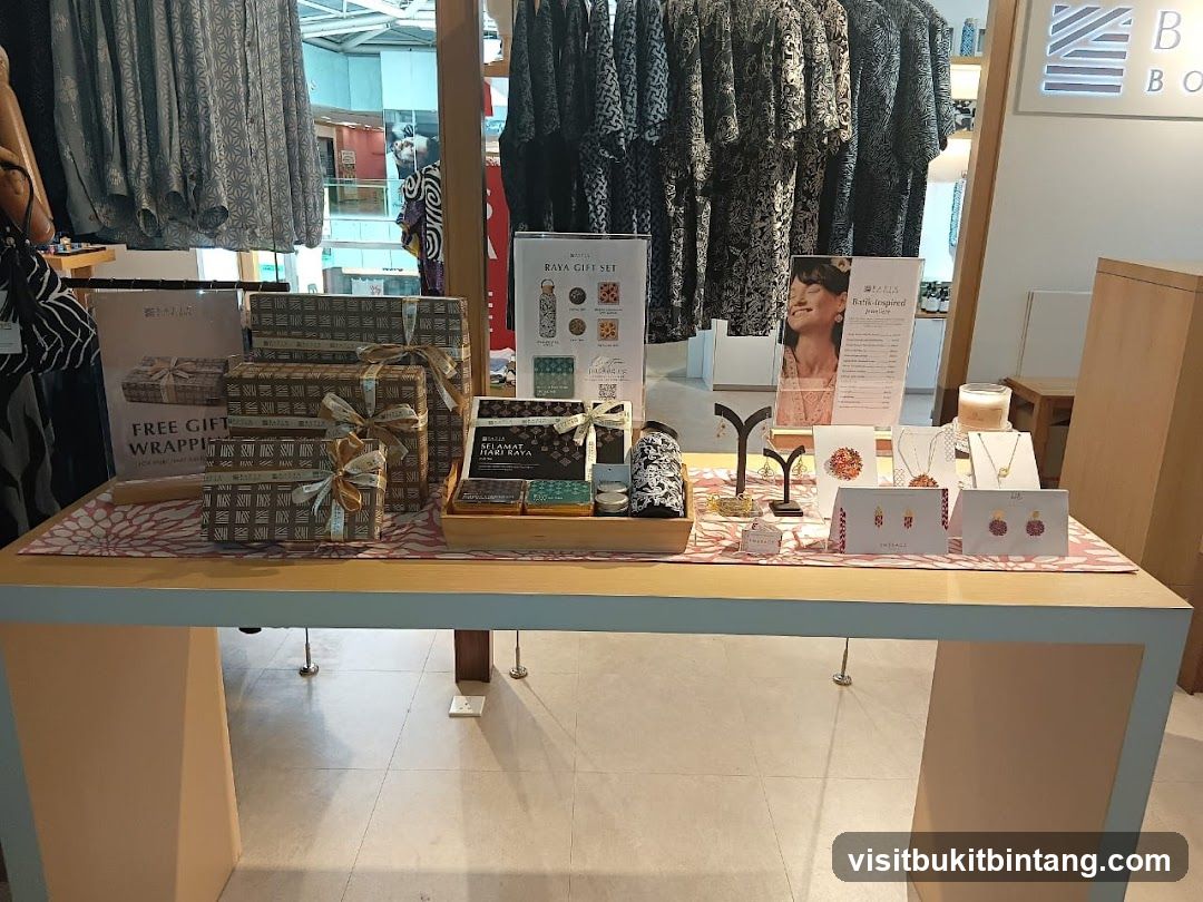 Gift Display with Jewelry and Apparel