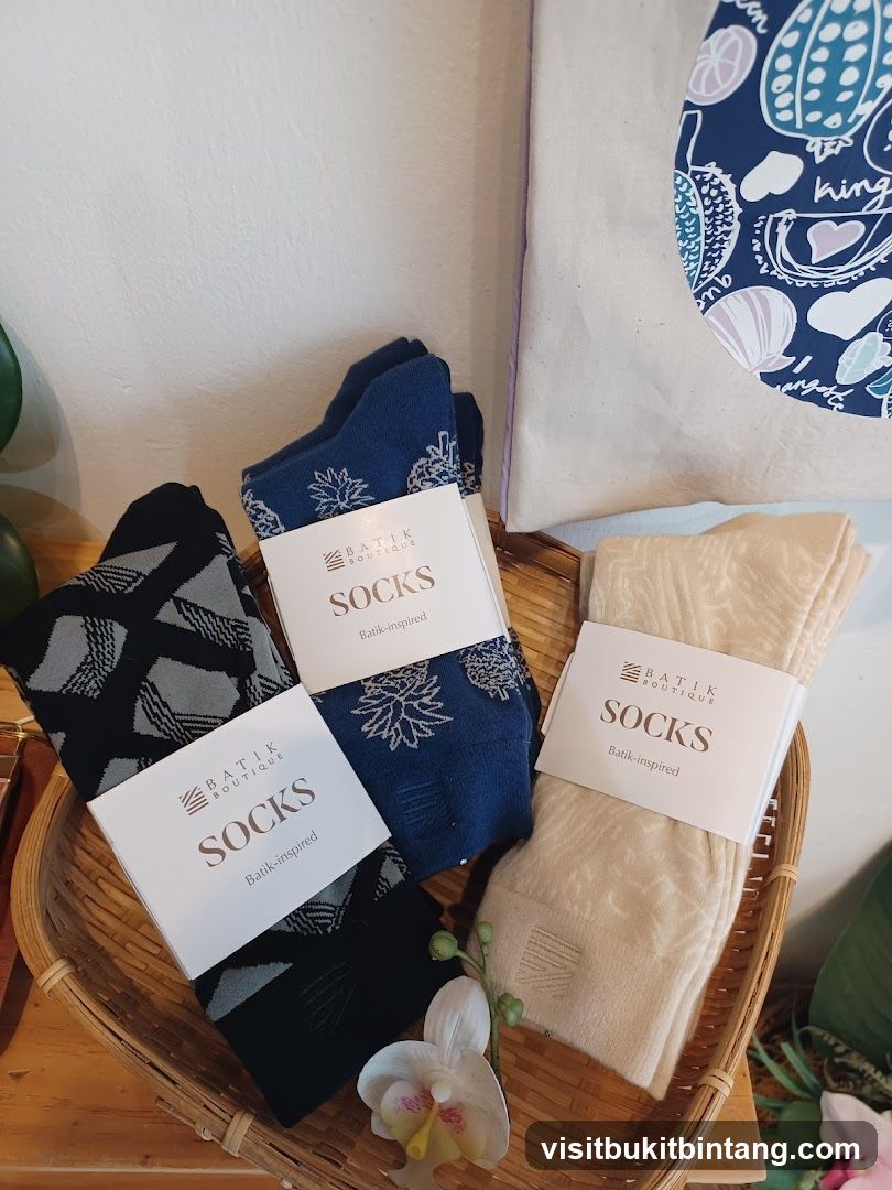 Batik Socks Display