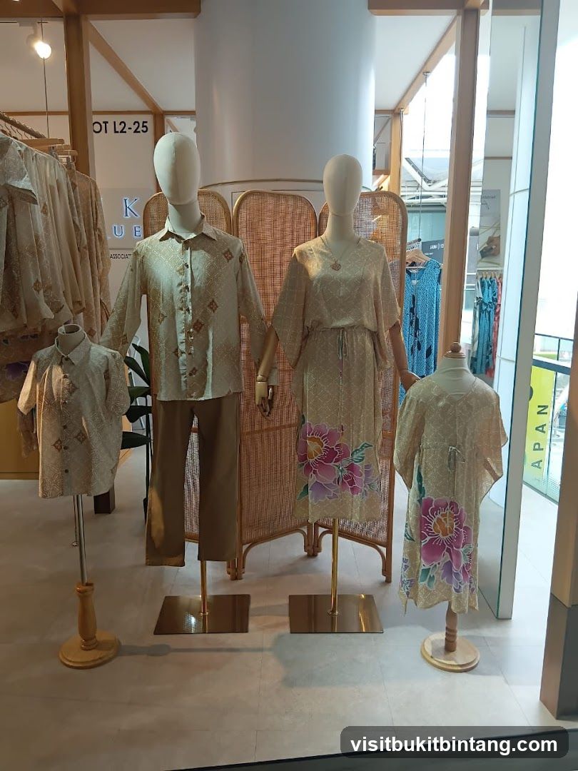 Mannequins Displaying Batik Clothing