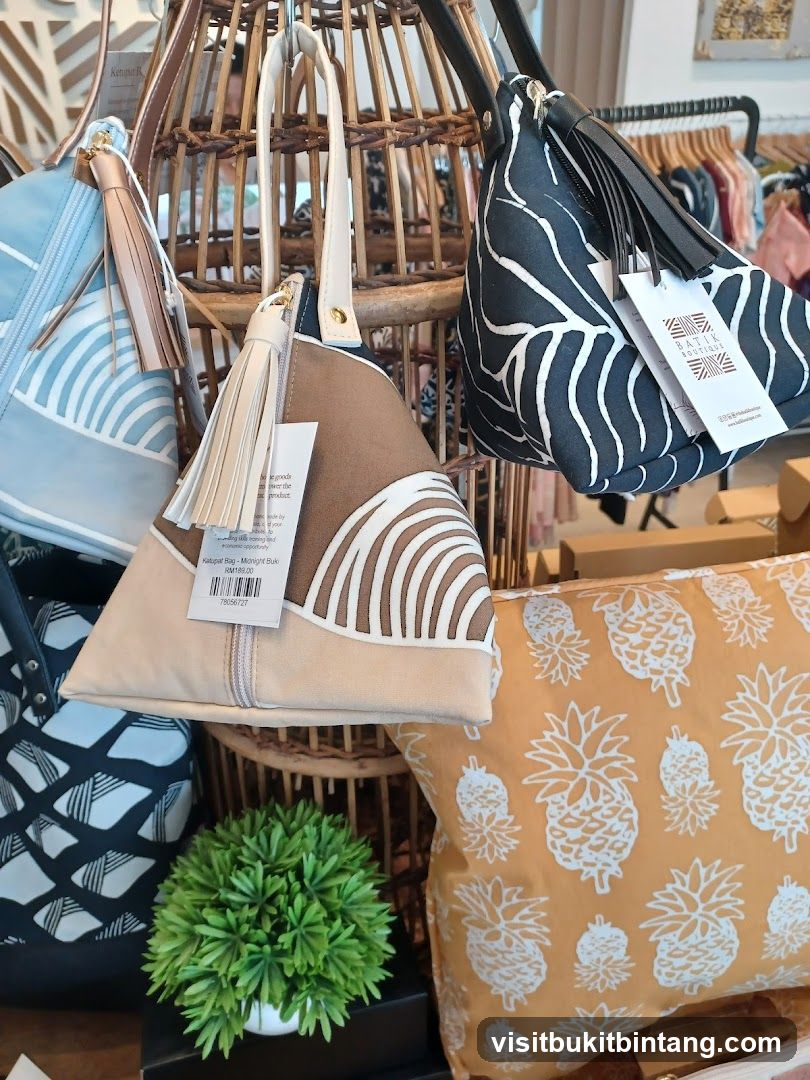 Bags and Pillows Display