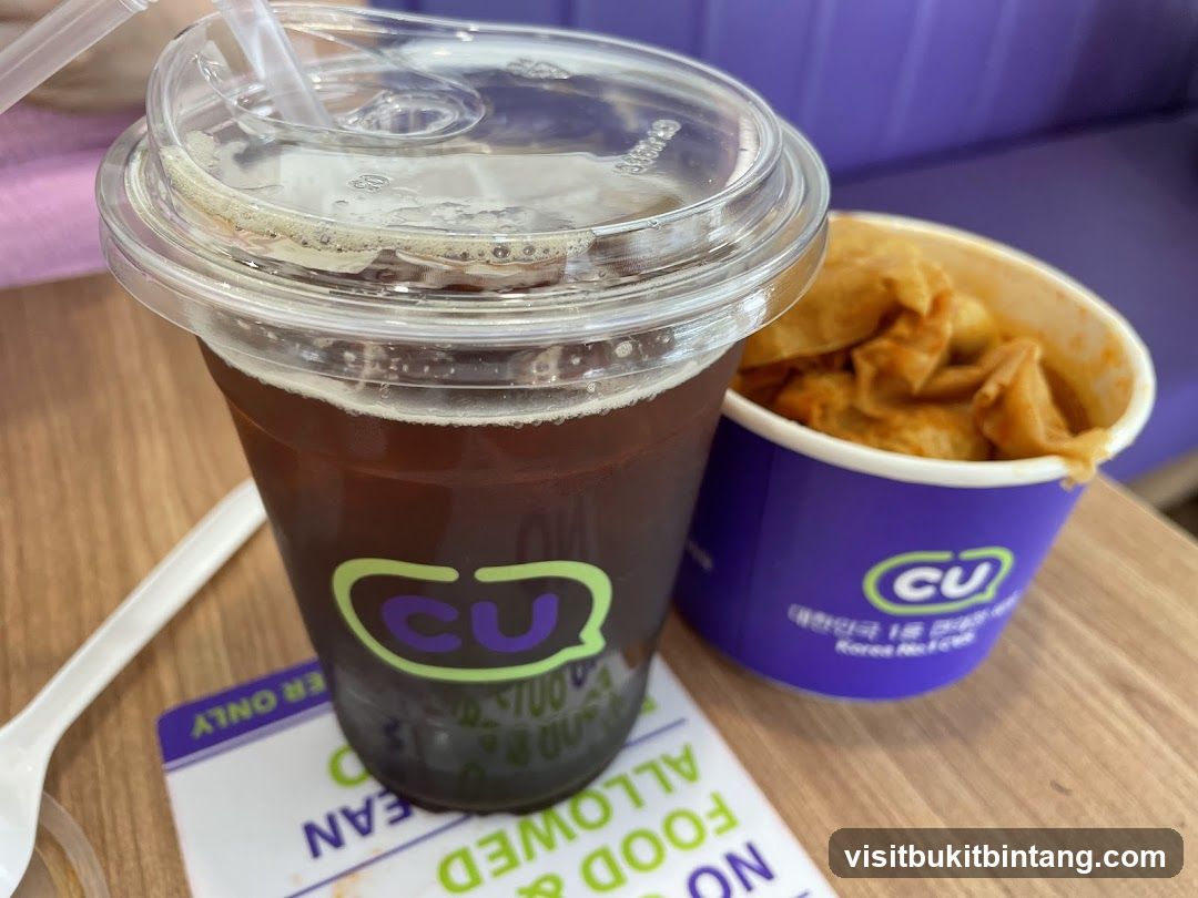 Iced Coffee and Snack
