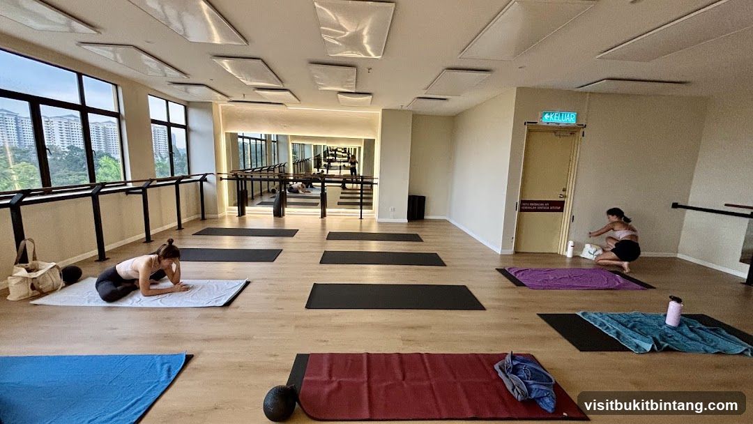 Yoga Studio with Barre and Mats