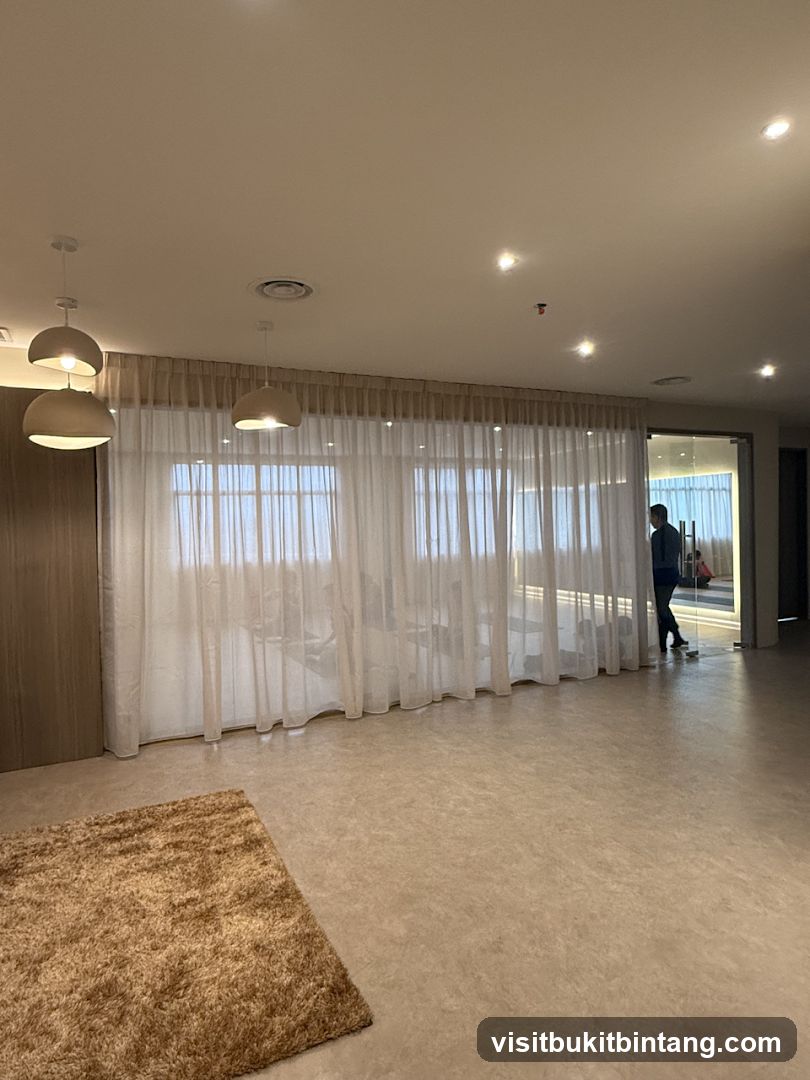 Modern Interior with Sheer Curtains
