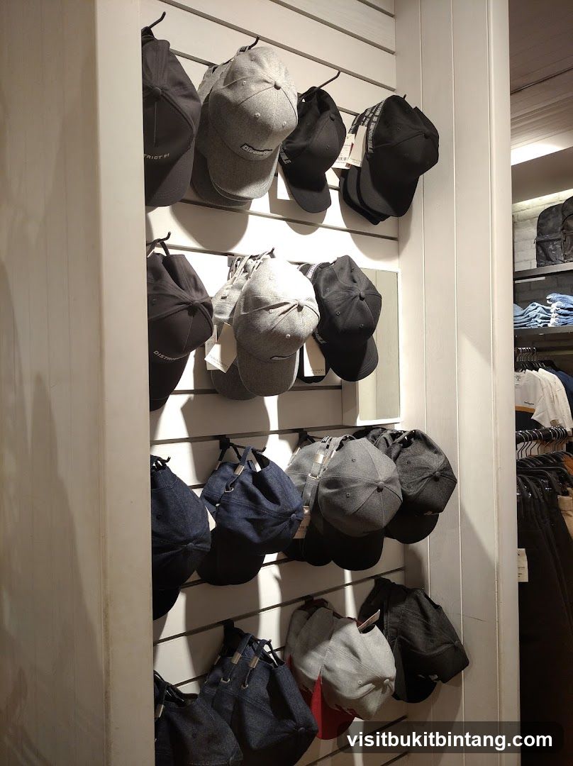 Hats and Bags Display
