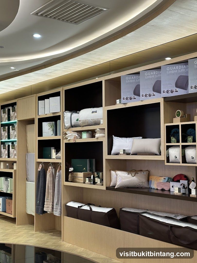 Bedding and Sleep Products Display