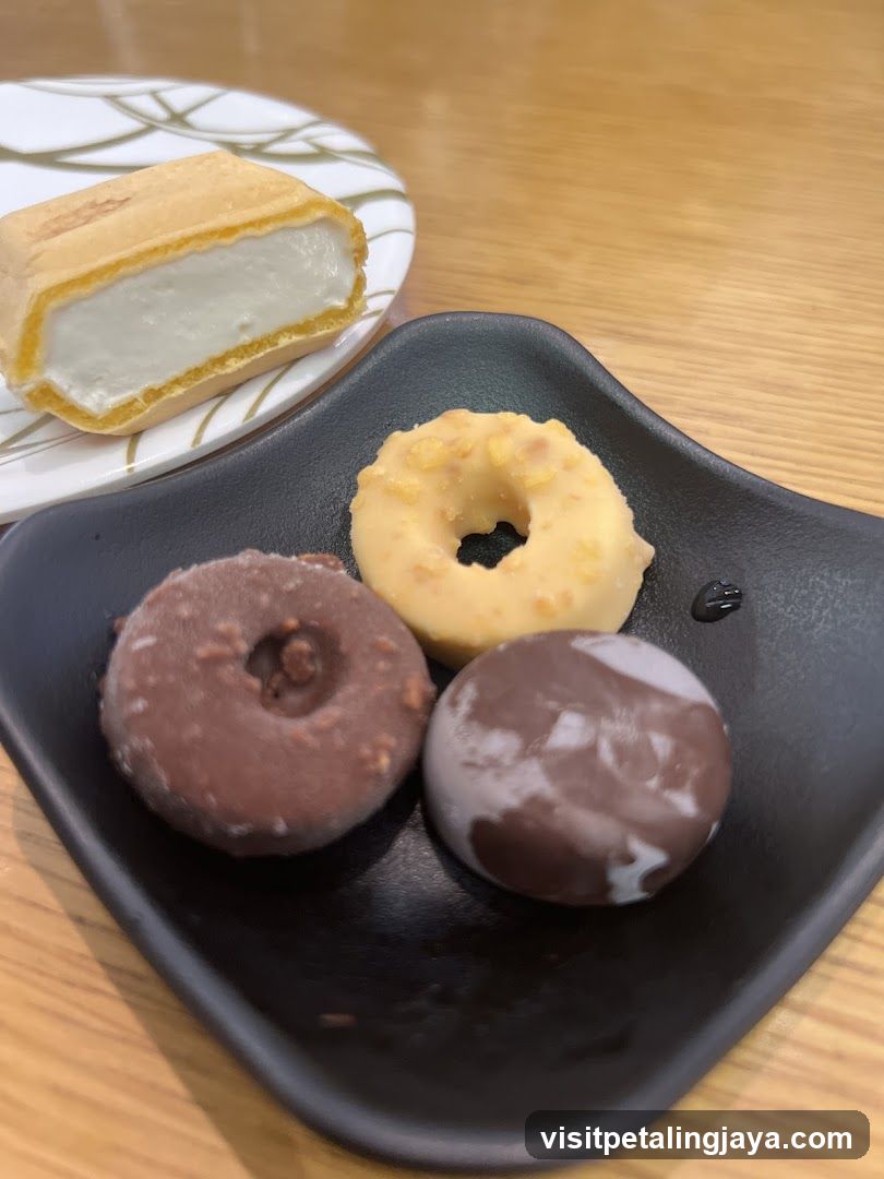 Dessert Platter with Donuts and Cream Cake