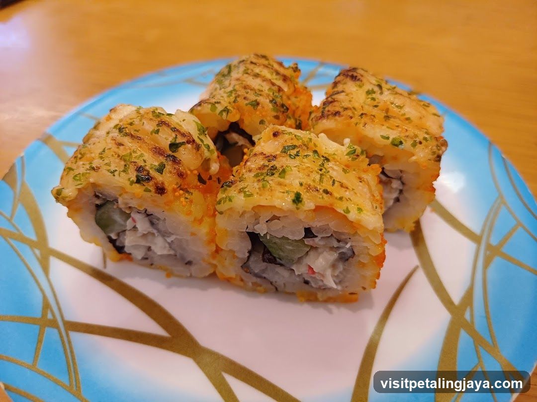 Grilled Salmon Sushi Roll
