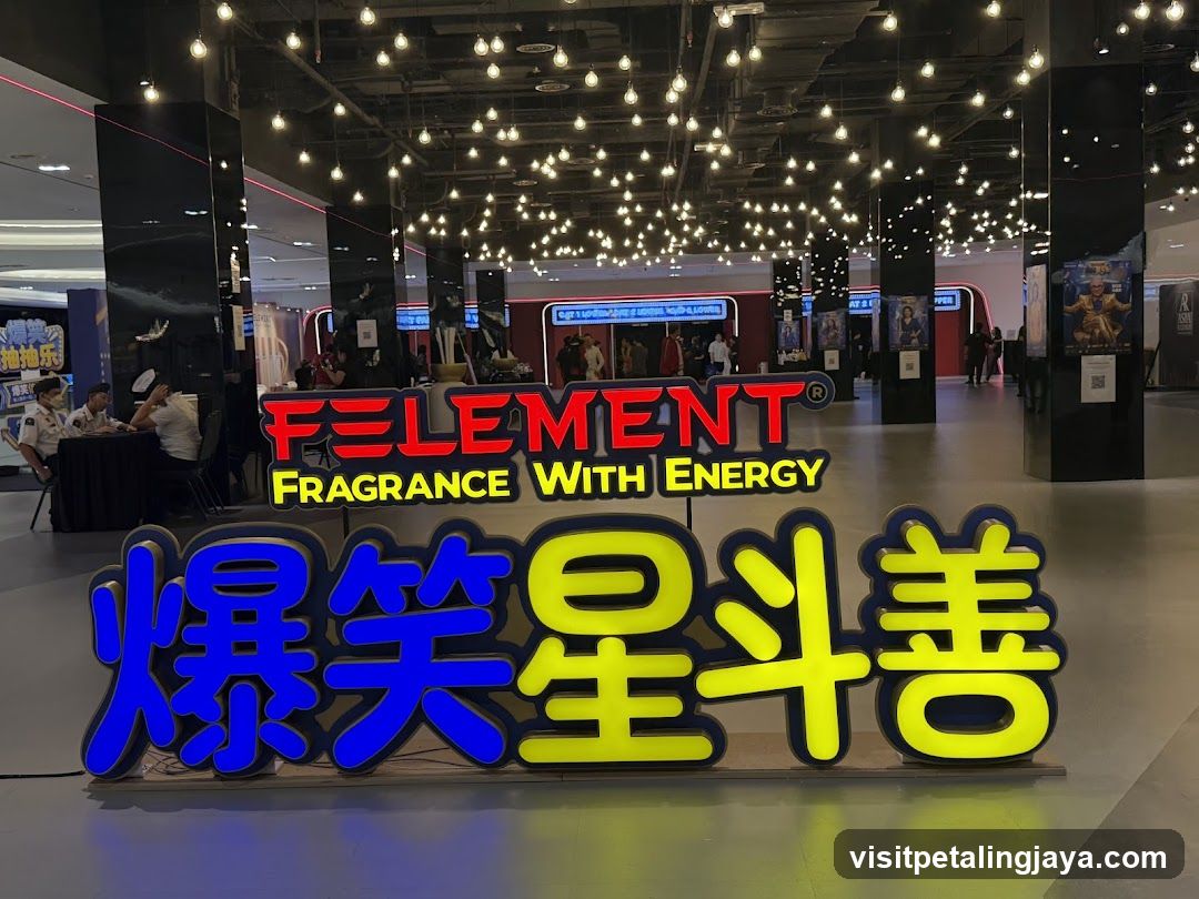 Exhibition or Mall Interior with Branding and Signage