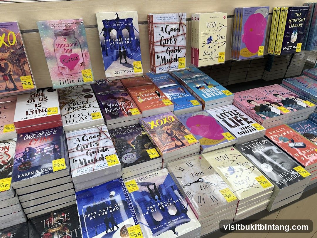 Books on display
