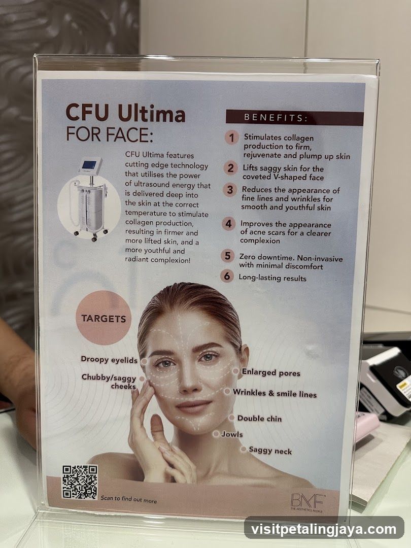 CFU Ultima Face Treatment Infographic