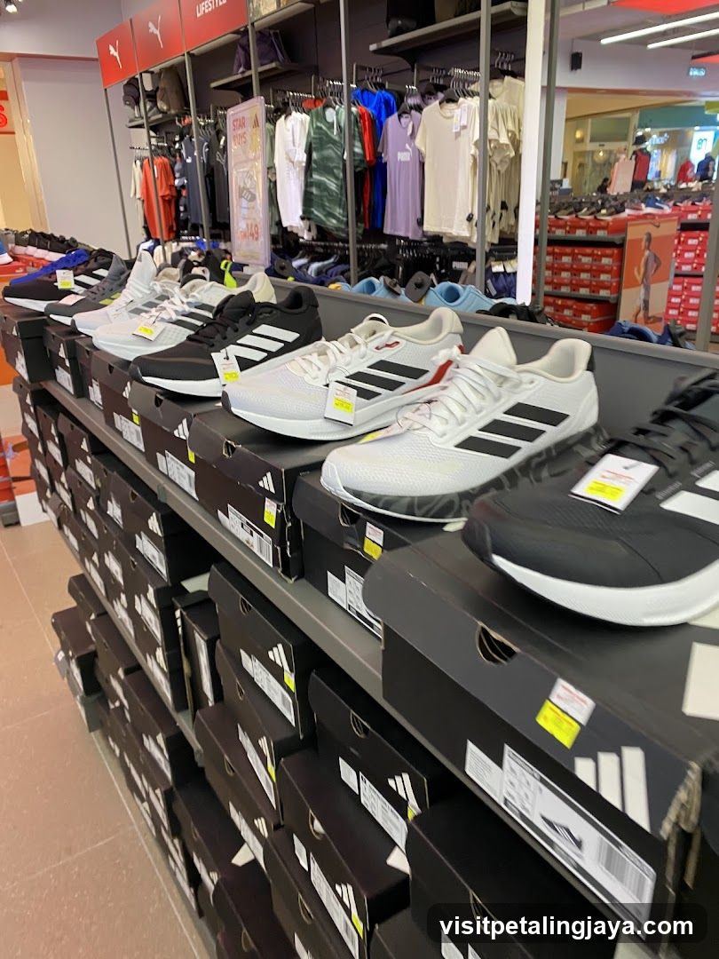 Adidas Shoe Display in Store