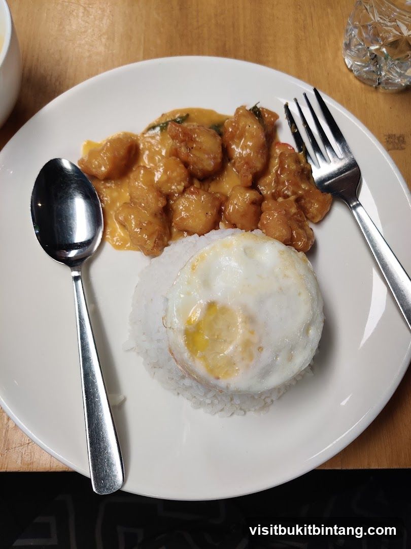 Fried Egg with Rice and Curry