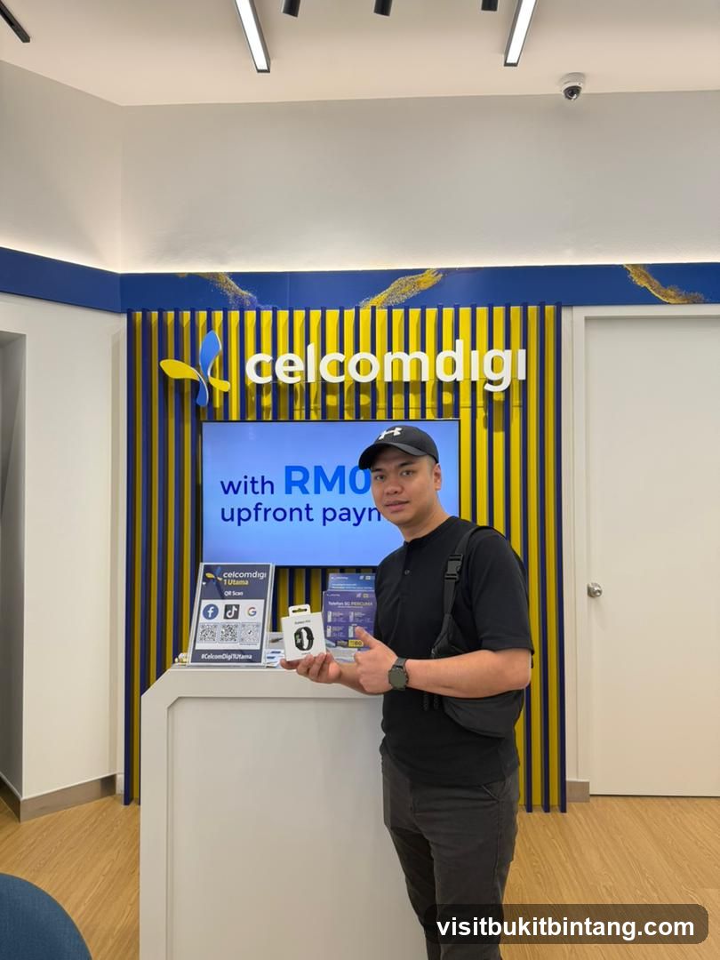Man holding a product in a store
