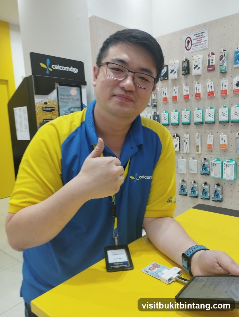 Sales Executive Giving Thumbs Up