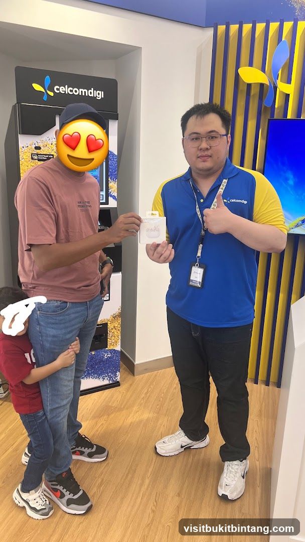 Customer receiving a product