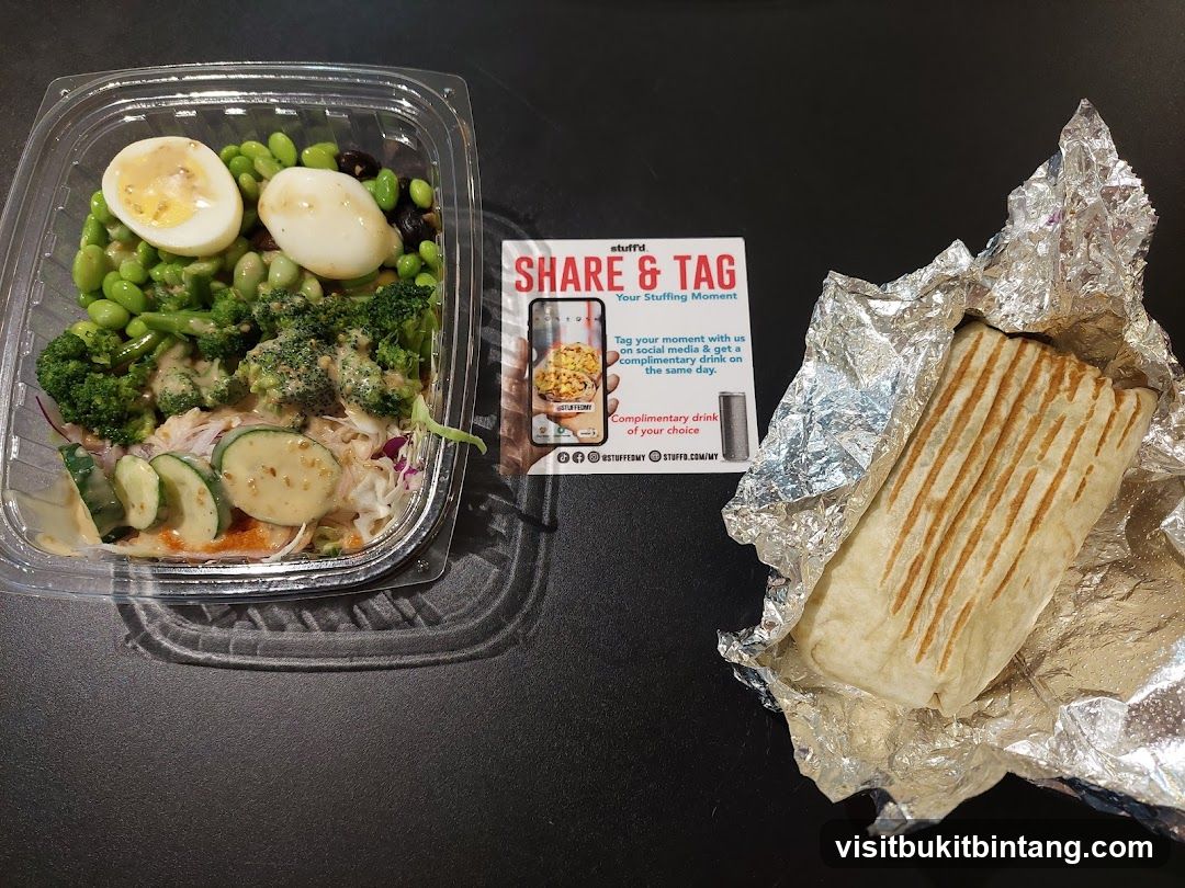 Food and Promotional Card