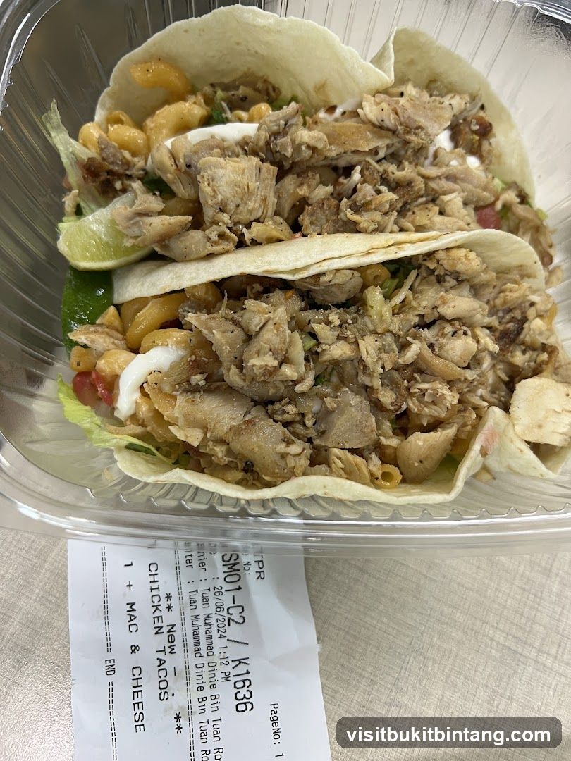 Chicken Tacos with Mac and Cheese
