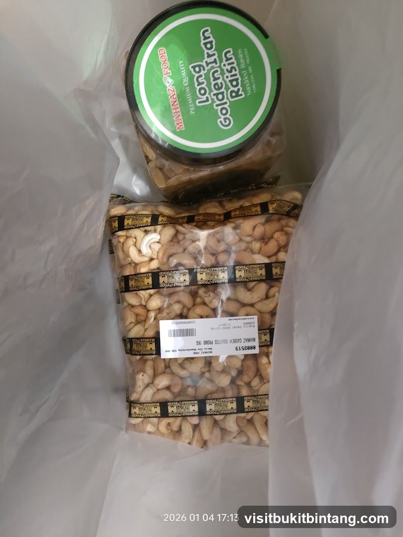 Packaged Nuts and Raisins