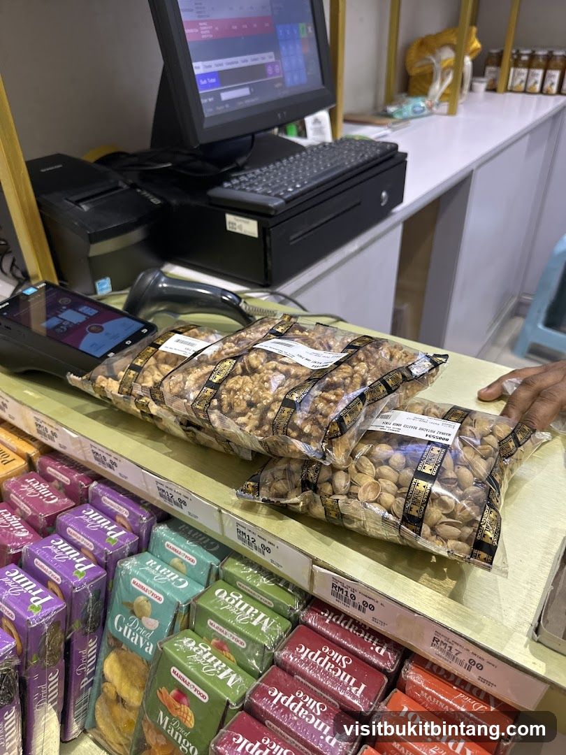Dried Fruits and Nuts Display