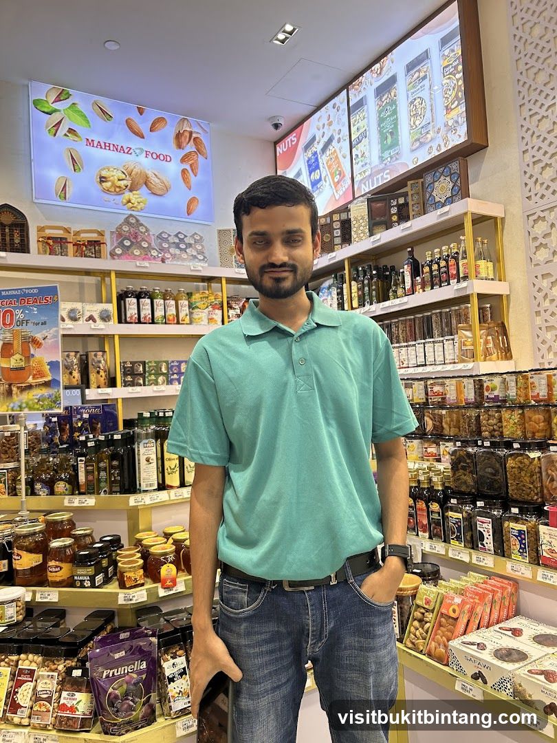 Man in a food store