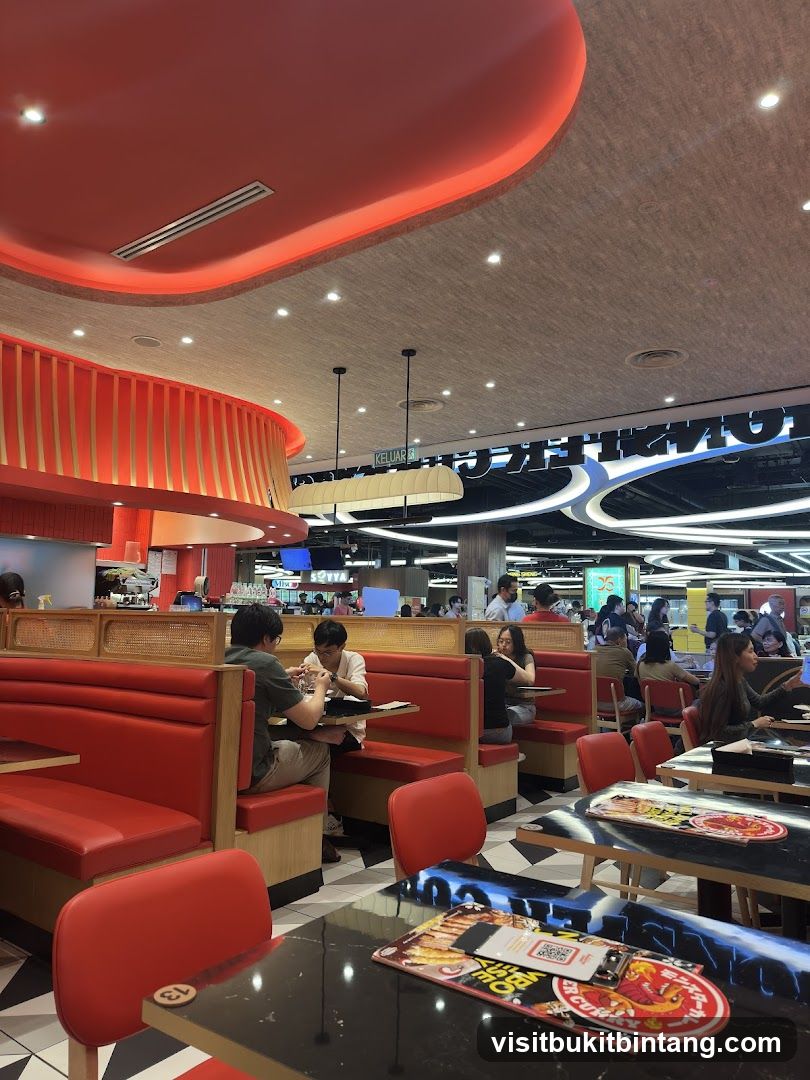 Restaurant Interior with Booth Seating