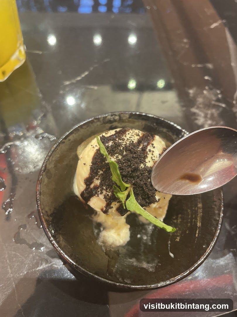 Dessert with Chocolate and Mint