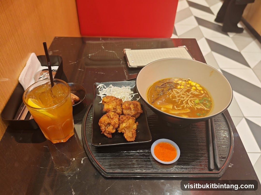 Ramen and Fried Chicken Meal