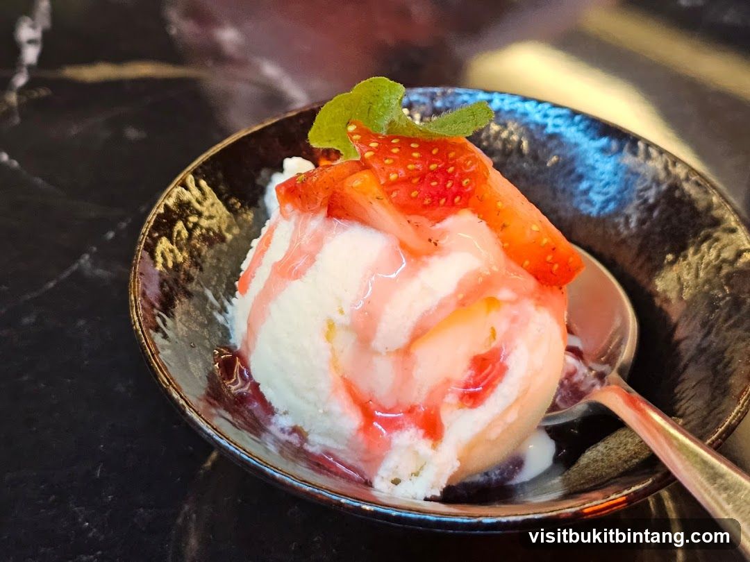 Ice Cream with Strawberries